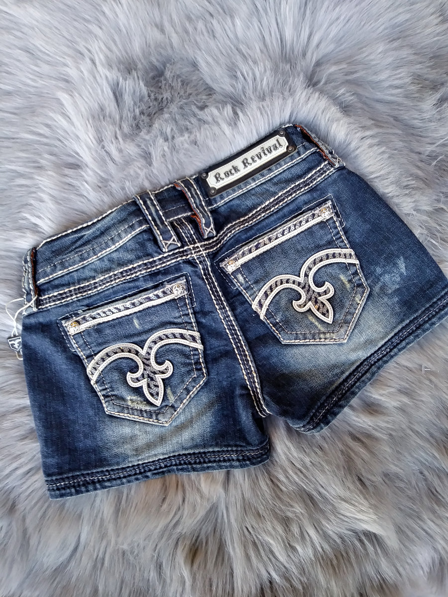 Used rock revival fashion shorts