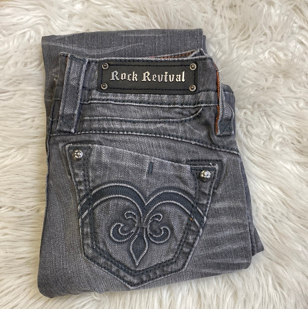 Rock hotsell revival Raquel straight leg blue jeans denim pants