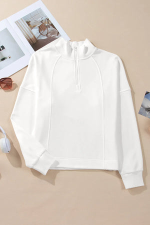 Half Zip Long Sleeve Sweatshirt