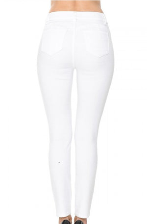 Back At It Skinny High Rise Skinny Jeans White