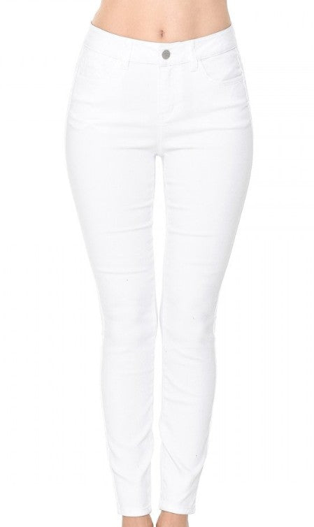 Back At It Skinny High Rise Skinny Jeans White