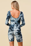 Bursting With Joy Long Sleeve Romper in Black