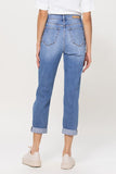 Cello Cruisin' High Rise Mom Jean W/Cuff