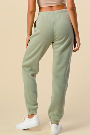 All Yours Fleece Joggers in Sage