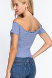 SURE THING OFF THE SHOULDER TOP