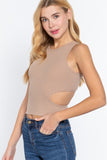 SPACE BETWEEN US TOP KHAKI