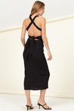 SUNDAY BRUNCH CUTOUT MIDI DRESS