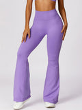 Wide Waistband High Waist Bootcut Pants