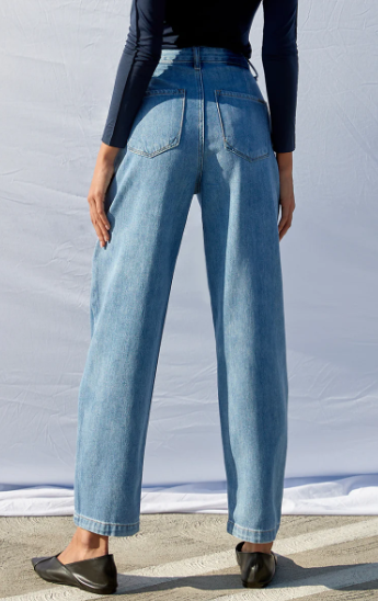 WHAT I NEED HIGH WAIST SLOUCH JEANS