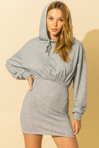 Up Beat Hooded Sweater Dress