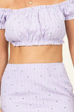 FRENCH FEELINGS CROP TOP LAVENDER