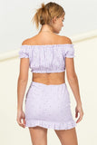 FRENCH FEELINGS CROP TOP LAVENDER