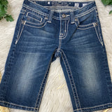 DOORBUSTER* Little girls miss me Bermuda shorts sz 10  jk504mg