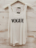 Vogue Tank Top White