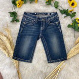 DOORBUSTER* Little girls miss me Bermuda shorts sz 10  jk504mg