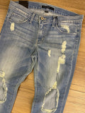 Flying Monkey Rise & Grind Distressed Relaxed Medium Wash Ankle Jeans