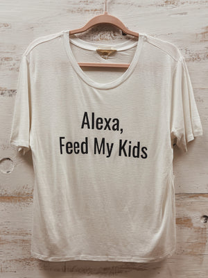 Alexa Feed My Kids in White