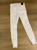 Flying Monkey Goal Getter Distressed White Skinny Jeans