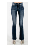 MISS ME GOT IT TWISTED MID-RISE BOOTCUT JEANS M3835B